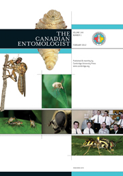 The Canadian Entomologist Volume 144 - Issue 1 -