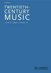 Twentieth-Century Music Volume 20 - Special Issue1 -  Music and Democratic Transition