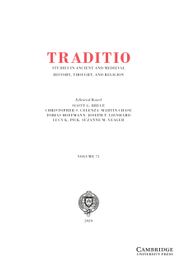 Traditio Volume 75 - Issue  -
