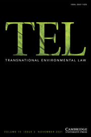 Transnational Environmental Law Volume 10 - Issue 3 -