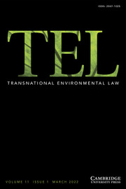 Transnational Environmental Law Volume 11 - Issue 1 -