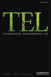 Transnational Environmental Law Volume 4 - Issue 1 -