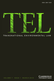 Transnational Environmental Law Volume 7 - Issue 1 -