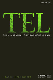 Transnational Environmental Law Volume 7 - Issue 2 -