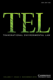 Transnational Environmental Law Volume 7 - Issue 3 -