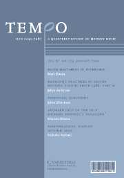 Tempo Volume 57 - Issue 223 -