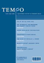 Tempo Volume 57 - Issue 224 -