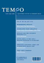 Tempo Volume 57 - Issue 225 -