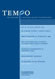 Tempo Volume 61 - Issue 239 -
