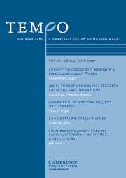 Tempo Volume 61 - Issue 241 -