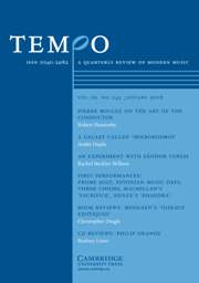 Tempo Volume 62 - Issue 243 -