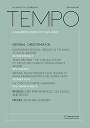 Tempo Volume 69 - Issue 274 -