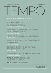 Tempo Volume 70 - Issue 277 -