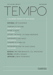 Tempo Volume 73 - Issue 288 -