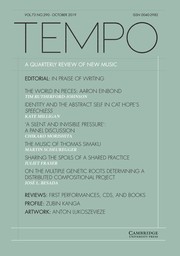 Tempo Volume 73 - Issue 290 -