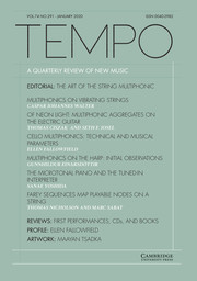 Tempo Volume 74 - Issue 291 -