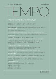 Tempo Volume 74 - Issue 292 -