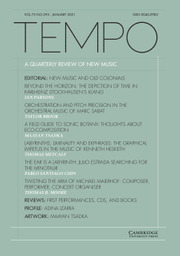 Tempo Volume 75 - Issue 295 -