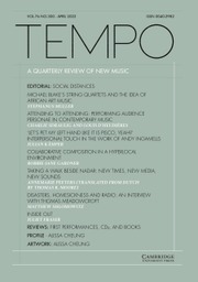 Tempo Volume 76 - Issue 300 -
