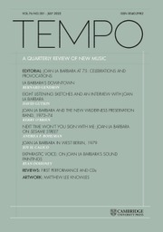 Tempo Volume 76 - Issue 301 -