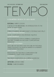 Tempo Volume 76 - Issue 302 -