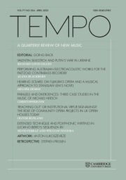 Tempo Volume 77 - Issue 304 -