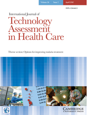 International Journal of Technology Assessment in Health Care Volume 26 - Issue 2 -