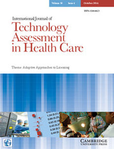 International Journal of Technology Assessment in Health Care Volume 30 - Issue 4 -