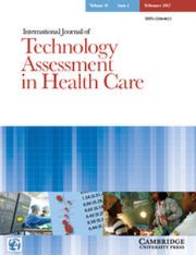International Journal of Technology Assessment in Health Care Volume 33 - Issue 1 -