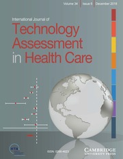 International Journal of Technology Assessment in Health Care Volume 34 - Issue 6 -