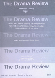 TDR Volume 20 - Issue 4 -  Theatrical Theory
