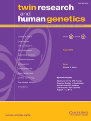 Twin Research and Human Genetics Volume 16 - Issue 4 -