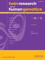 Twin Research and Human Genetics Volume 16 - Issue 5 -