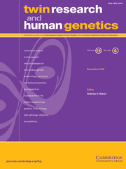 Twin Research and Human Genetics Volume 19 - Issue 6 -