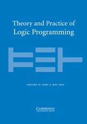 Theory and Practice of Logic Programming Volume 12 - Issue 3 -