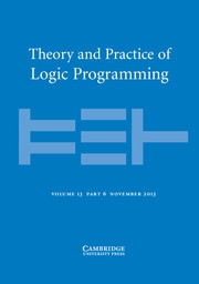 Theory and Practice of Logic Programming Volume 13 - Issue 6 -