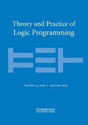 Theory and Practice of Logic Programming Volume 14 - Issue 1 -