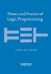 Theory and Practice of Logic Programming Volume 3 - Issue 3 -