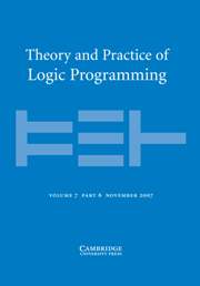 Theory and Practice of Logic Programming Volume 7 - Issue 6 -