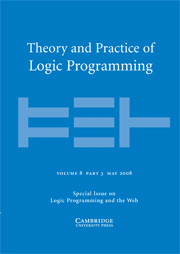 Theory and Practice of Logic Programming Volume 8 - Issue 3 -