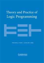 Theory and Practice of Logic Programming Volume 9 - Issue 1 -
