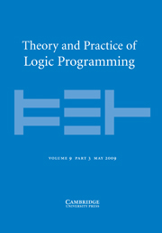 Theory and Practice of Logic Programming Volume 9 - Issue 3 -