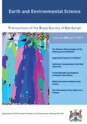 Earth and Environmental Science Transactions of The Royal Society of Edinburgh Volume 102 - Issue 1 -