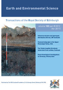 Earth and Environmental Science Transactions of The Royal Society of Edinburgh Volume 102 - Issue 3 -