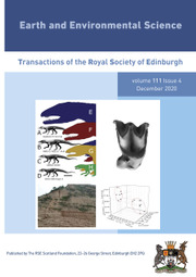 Earth and Environmental Science Transactions of The Royal Society of Edinburgh Volume 111 - Issue 4 -