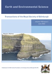 Earth and Environmental Science Transactions of The Royal Society of Edinburgh Volume 113 - Issue 2 -