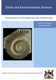 Earth and Environmental Science Transactions of The Royal Society of Edinburgh Volume 113 - Issue 4 -