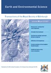 Earth and Environmental Science Transactions of The Royal Society of Edinburgh Volume 98 - Issue 2 -