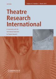 Theatre Research International Volume 42 - Issue 1 -