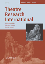 Theatre Research International Volume 42 - Issue 2 -